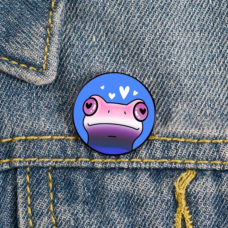 Genderfluid frog Pin Custom cute Brooches Shirt Lapel teacher tote Bag backpacks Badge Cartoon gift brooches pins for women
Genderfluid frog Pin Custom cute Brooches Shirt Lapel teacher tote Bag backpacks Badge Cartoon gift brooches pins for women