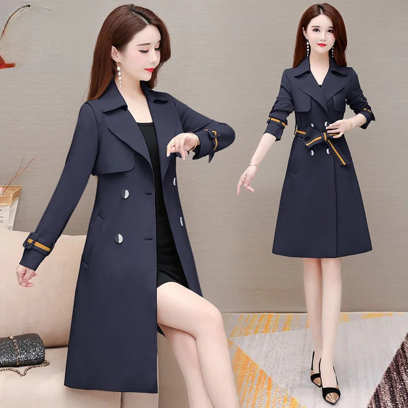 Autumn Woman Fashion Long Trench Coat Large Size Female Double Breasted Windbreaker Ladies Long Sleeve Lining Windproof A131
Autumn Woman Fashion Long Trench Coat Large Size Female Double Breasted Windbreaker Ladies Long Sleeve Lining Windproof A131