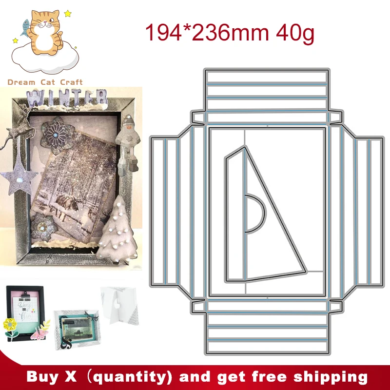 3D Rectangle Photo Frame Scrapbook Die Metal Cutting Dies DIY Paper Card Making Embossing Craft Die Cut Handmade Craft Decor
3D Rectangle Photo Frame Scrapbook Die Metal Cutting Dies DIY Paper Card Making Embossing Craft Die Cut Handmade Craft Decor
