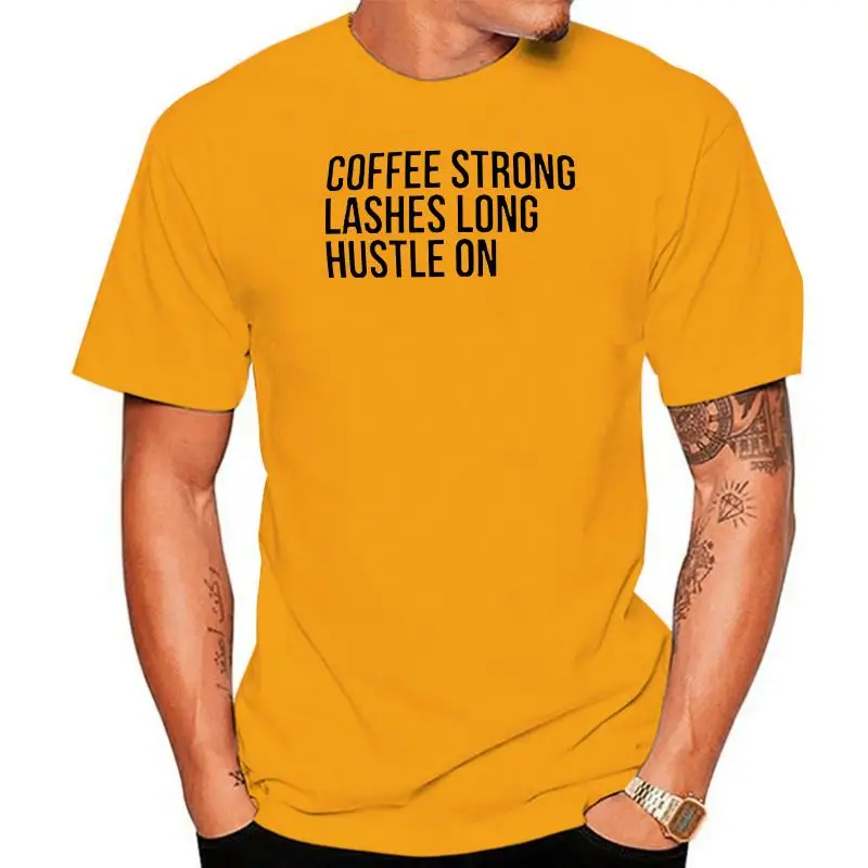 Women Fashion Letter Print COFFEE STRONG LASHES LONG HUSTLE ON Round Neck Short Sleeve Cotton T-shirt cool girl aesthetic tees
Women Fashion Letter Print COFFEE STRONG LASHES LONG HUSTLE ON Round Neck Short Sleeve Cotton T-shirt cool girl aesthetic tees
