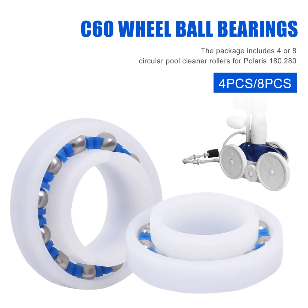 8Pcs household C60 Wheel Ball Bearings C-60 Bearing Replacement for Polaris 180/280 Cleaners Swimming Pool Cleaner Accessories
8Pcs household C60 Wheel Ball Bearings C-60 Bearing Replacement for Polaris 180/280 Cleaners Swimming Pool Cleaner Accessories