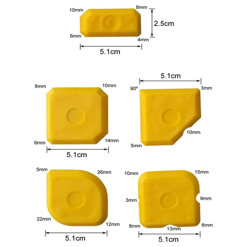 5PCS Silicone Sealant Tool Spreader Finish Kit Caulk Tile Grout Applicator Window Door Cement Caulk Removal Tool
5PCS Silicone Sealant Tool Spreader Finish Kit Caulk Tile Grout Applicator Window Door Cement Caulk Removal Tool