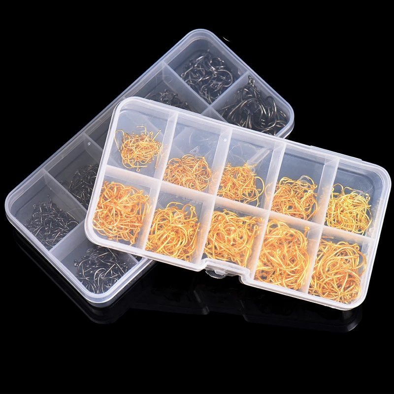 600pcs Wonderful Fishing Hooks Set 3# - 12# 10 Size Barb Jig Hook Carbon Steel Fishhook Kit Carp with Hole
600pcs Wonderful Fishing Hooks Set 3# - 12# 10 Size Barb Jig Hook Carbon Steel Fishhook Kit Carp with Hole