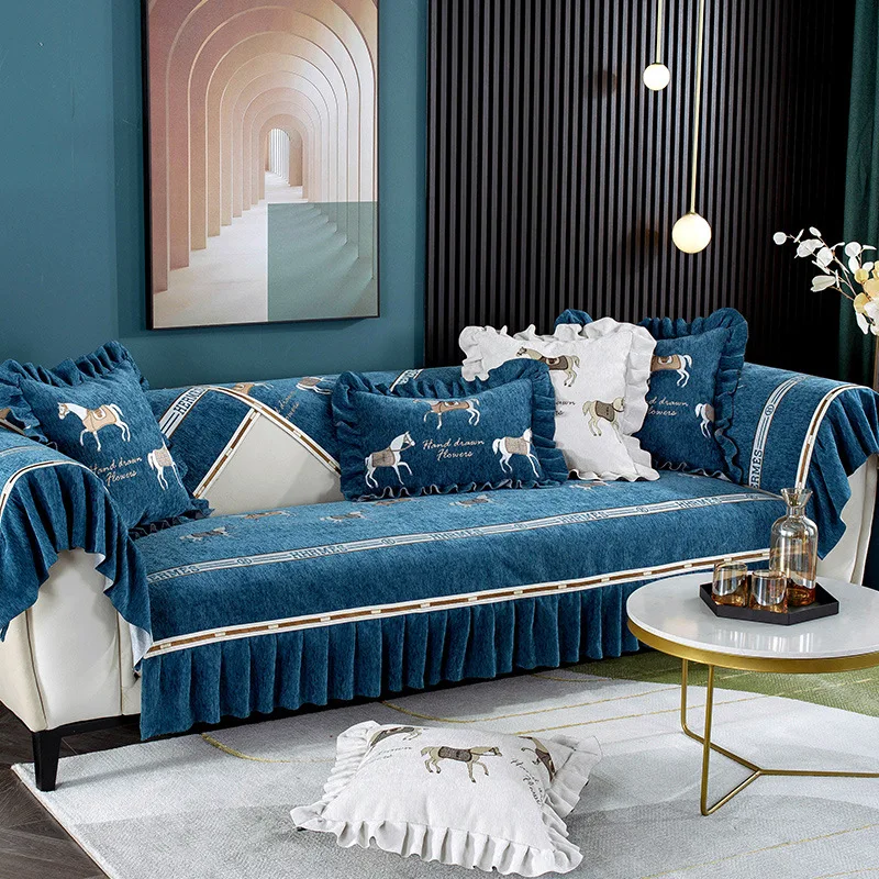 Light Luxury Chenille Non-slip Sofa Cushion Four Seasons Universal High-end Fabric European Skirt Sofa Cover Cloth Sofa Cover
Light Luxury Chenille Non-slip Sofa Cushion Four Seasons Universal High-end Fabric European Skirt Sofa Cover Cloth Sofa Cover