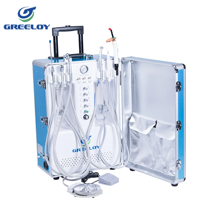 portable dental chair unit with Air Compressor Ultrasonic scaler LED curing light
portable dental chair unit with Air Compressor Ultrasonic scaler LED curing light