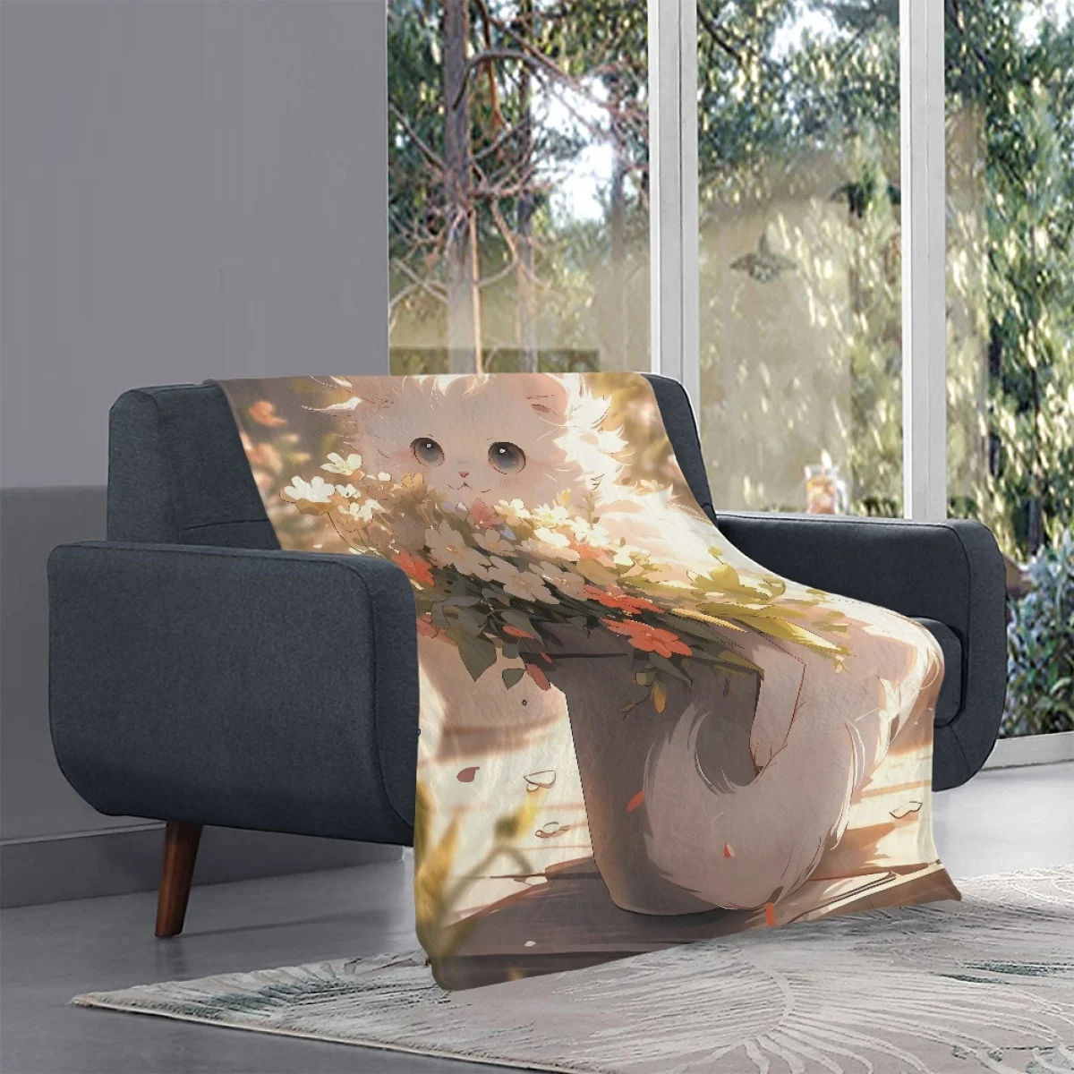 TOADDMOS Cute Cat Flower Designer Warm Blanket Airplane Travel Decoration Soft Light Comfortable Home Audlt Kids Nap Thin Quilt
TOADDMOS Cute Cat Flower Designer Warm Blanket Airplane Travel Decoration Soft Light Comfortable Home Audlt Kids Nap Thin Quilt