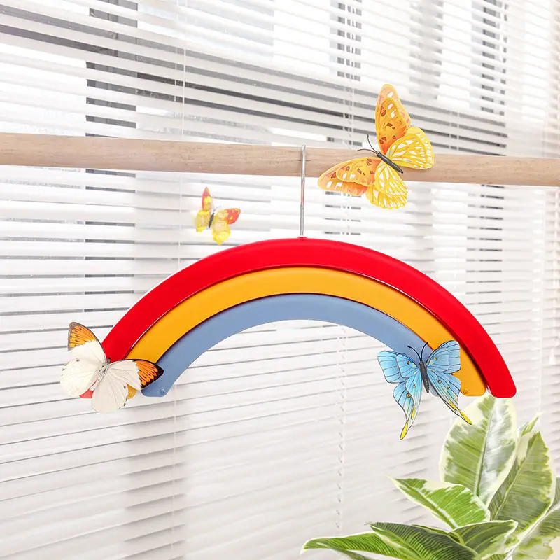 Rainbow Hanger Household Drying Artifact Adult Children's Seamless Wide-shoulder Hanger Trousers Rack Multi-functional Belt Clip
Rainbow Hanger Household Drying Artifact Adult Children's Seamless Wide-shoulder Hanger Trousers Rack Multi-functional Belt Clip
