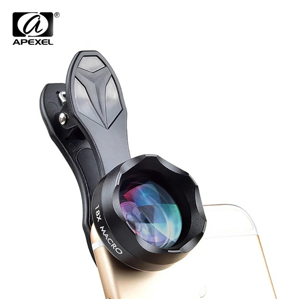 APEXEL Phone Camera Lens HD 18X Macro Phone Lens with Clip for IPhone Xiaomi and More Smart Phone
APEXEL Phone Camera Lens HD 18X Macro Phone Lens with Clip for IPhone Xiaomi and More Smart Phone
