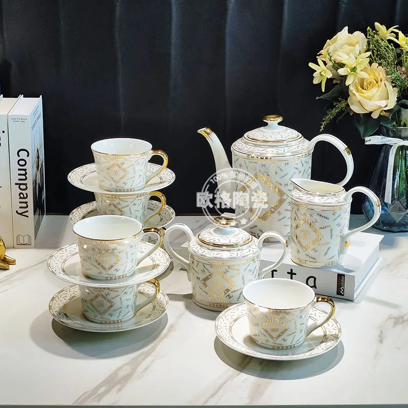 

Современный роскошный кофейный набор, домашний чайный набор, кофейные чашки и блюдца
