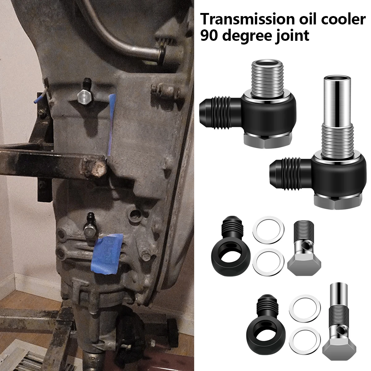 New 6 x 1/4NPS Transmission Adapter Cooler Fitting Front and Rear Port for GM 4L80E 1997 to Mid-2010 Aluminum Alloy Transmission
New 6 x 1/4NPS Transmission Adapter Cooler Fitting Front and Rear Port for GM 4L80E 1997 to Mid-2010 Aluminum Alloy Transmission