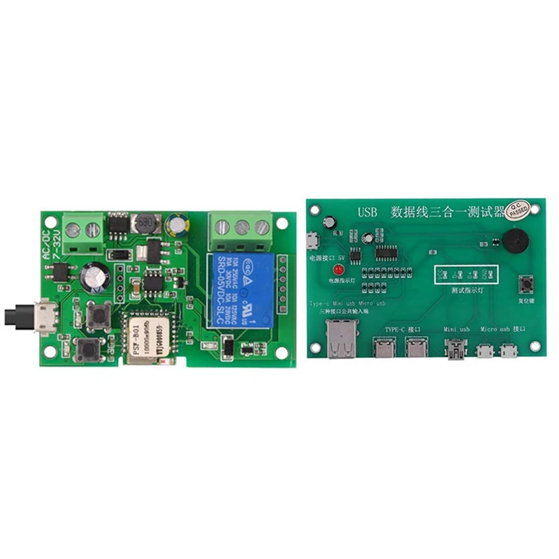 1Pcs Ewelink Smart Wifi Switch Relay Module & 1Pcs 3 In 1 USB Cable Triad Tester Charging Cable Test Card Tpye-C
1Pcs Ewelink Smart Wifi Switch Relay Module & 1Pcs 3 In 1 USB Cable Triad Tester Charging Cable Test Card Tpye-C