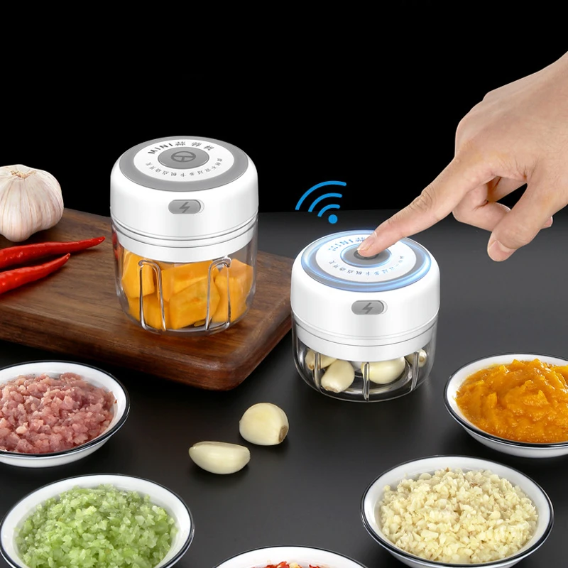 Portable Electric Garlic Cutter 100/250ml Mini Food Chopper Garlic Cutter Vegetable Tools USB Charging Kitchen Accessories
Portable Electric Garlic Cutter 100/250ml Mini Food Chopper Garlic Cutter Vegetable Tools USB Charging Kitchen Accessories