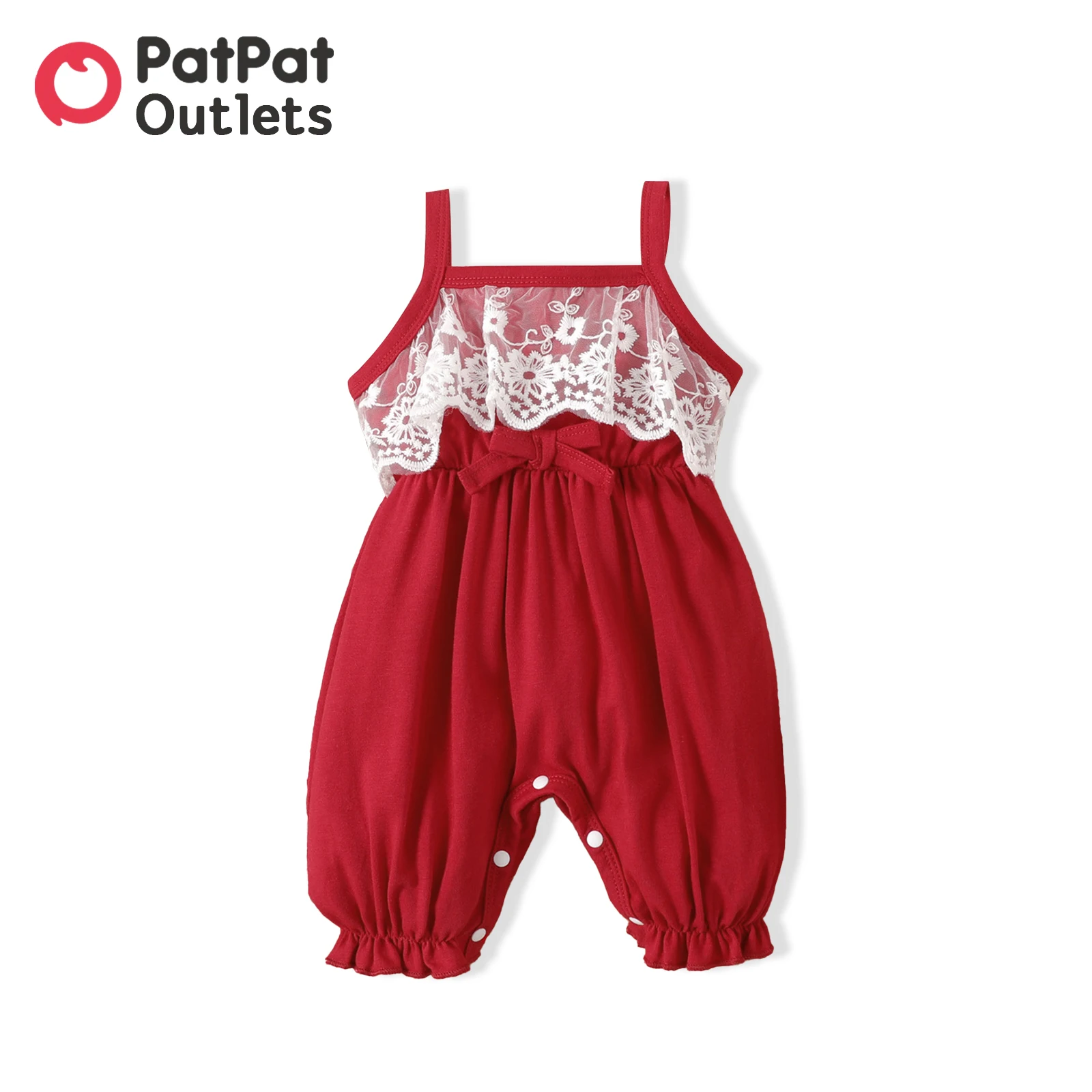 PatPat 2pcs Summer Infant Outfit Newborn Baby Girl Clothes Lace Splice Solid Sleeveless Cami Romper Jumpsuit Headband Set
PatPat 2pcs Summer Infant Outfit Newborn Baby Girl Clothes Lace Splice Solid Sleeveless Cami Romper Jumpsuit Headband Set
