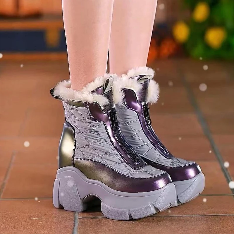 Women High Heels Fur Ankle Boots Snow Plush Cotton Shoes Designer Winter Pumps Sport Chelsea Chunky Botas Zapatos Para Mujer
Women High Heels Fur Ankle Boots Snow Plush Cotton Shoes Designer Winter Pumps Sport Chelsea Chunky Botas Zapatos Para Mujer