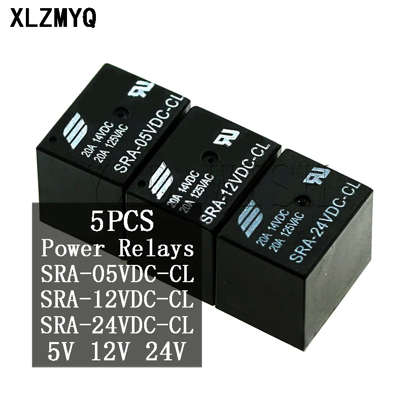 5pcs DC 5V 12V 24V 20A DC Power Relay SRA-05VDC-CL SRA-12VDC-CL SRA-24VDC-CL 5Pin PCB Type Automobile Relays DIY Kit
5pcs DC 5V 12V 24V 20A DC Power Relay SRA-05VDC-CL SRA-12VDC-CL SRA-24VDC-CL 5Pin PCB Type Automobile Relays DIY Kit