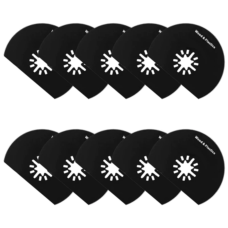Retail 10 Pcs Oscillating Saw Blades, 80Mm / 3.1 Inch Carbon Steel Half-Round Oscillating Blades For Fast Cutting And Grinding
Retail 10 Pcs Oscillating Saw Blades, 80Mm / 3.1 Inch Carbon Steel Half-Round Oscillating Blades For Fast Cutting And Grinding