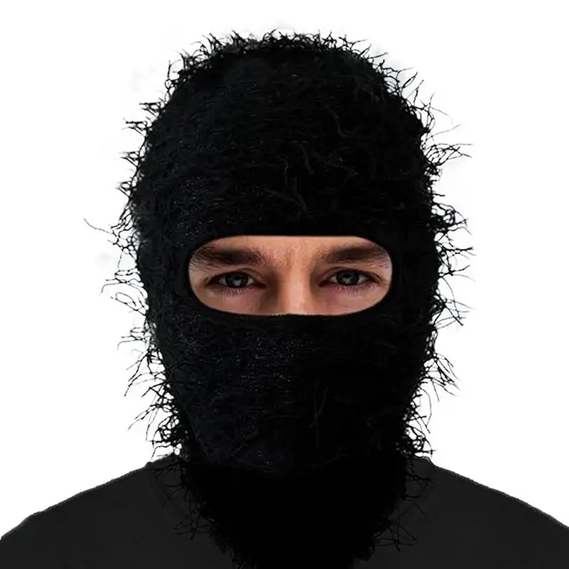 Ski Facial Cover Distressed Beanie Hat With Fuzzy Stretchy And Soft Fuzzy Knitted Full Face Cover For Hiking Skiing Running
Ski Facial Cover Distressed Beanie Hat With Fuzzy Stretchy And Soft Fuzzy Knitted Full Face Cover For Hiking Skiing Running