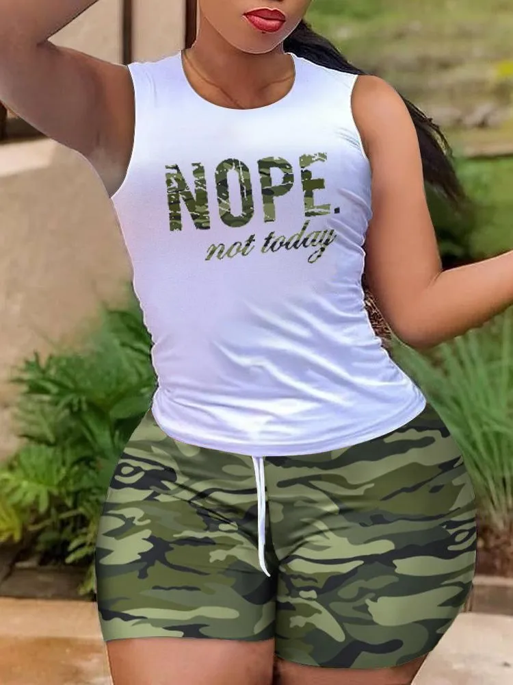 Fashion Female T Shirt Top Shorts Two Pieces Set 2023 New Women Casual Sleeveless Outfit Elegant Print O-neck Holiday Sets
Fashion Female T Shirt Top Shorts Two Pieces Set 2023 New Women Casual Sleeveless Outfit Elegant Print O-neck Holiday Sets