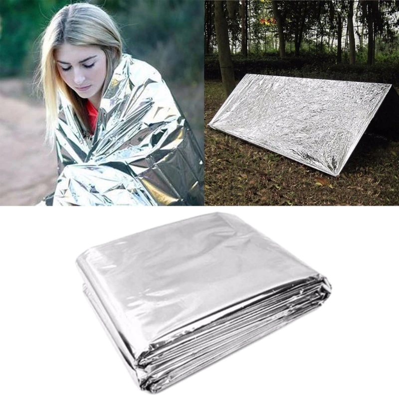 Emergency Thermal Blanket Foil Outdoor Survival Blankets for Camping, Hiking, Survival, Marathons and Car Foil Thermal Blanket
Emergency Thermal Blanket Foil Outdoor Survival Blankets for Camping, Hiking, Survival, Marathons and Car Foil Thermal Blanket