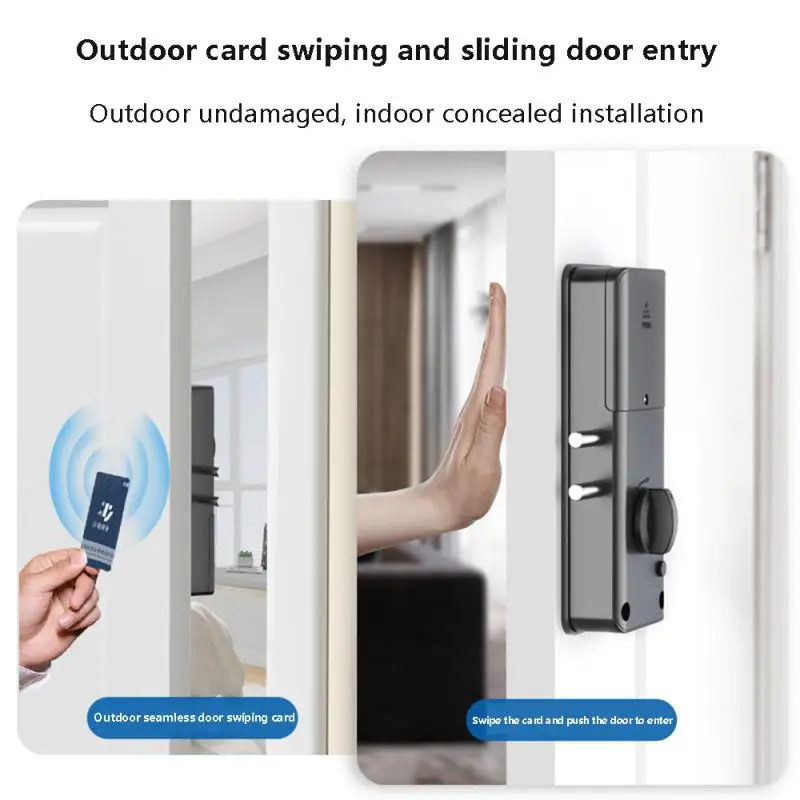 

Indoor Invisible Lock 6v Support Gateway To Wifi No Drilling Design For Wooden Door Electronic Smart Tuya Lock