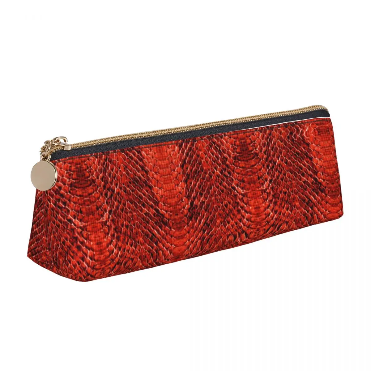 Red Snakeskin Print Leather Pencil Case Retro Animal Kawaii Zipper Pencil Box Stationery Teenager Triangle Pen Bags
Red Snakeskin Print Leather Pencil Case Retro Animal Kawaii Zipper Pencil Box Stationery Teenager Triangle Pen Bags