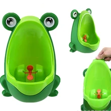 Baby Boy Potty Training Seat Frog Childrens Pot Wall-Mounted Urinal for Boys Portable Toilets Urinal Pee Trainer Wall-Mounted