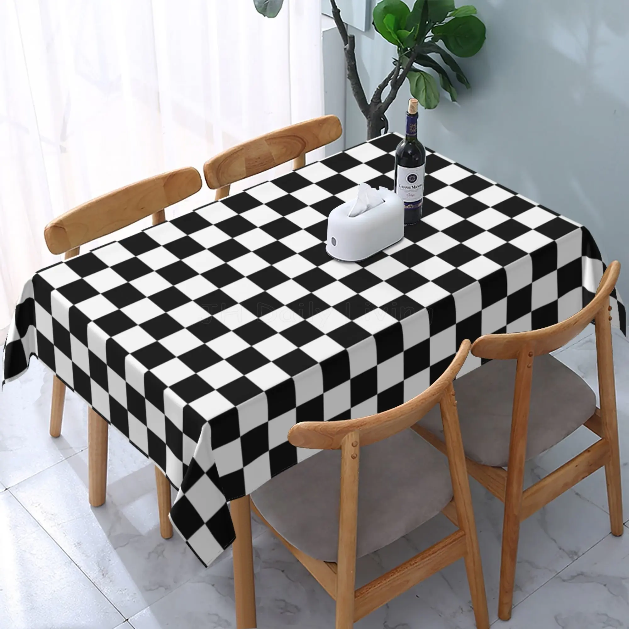 Black White Racing Checkered Pattern Rectangular Table Cloth Table Cloths for Dining Table Coffee Table Cover Decor for Party
Black White Racing Checkered Pattern Rectangular Table Cloth Table Cloths for Dining Table Coffee Table Cover Decor for Party