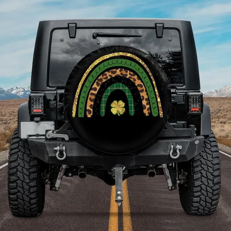 Spare Tire Cover, with Irish Rainbow design, Gren Irish Rainbow Jeep Tire Cover, Car accessories, Irish Jeep Accessories, Gift f
Spare Tire Cover, with Irish Rainbow design, Gren Irish Rainbow Jeep Tire Cover, Car accessories, Irish Jeep Accessories, Gift f