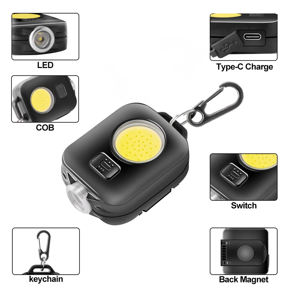 LED Work Light USB Rechargeable COB Work Light Portable Car Repair Flashlight Emergency Safety Working Torch Lamp
LED Work Light USB Rechargeable COB Work Light Portable Car Repair Flashlight Emergency Safety Working Torch Lamp