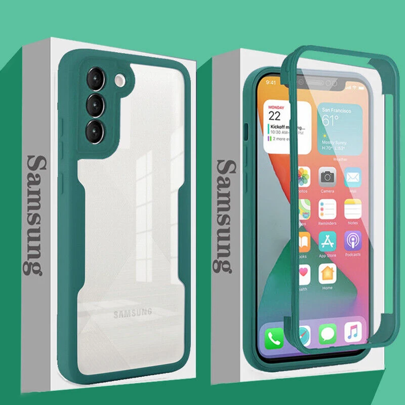 360 полноразмерный Передний + Задний защитный чехол для Samsung S23 S22 Ultra S21 FE Plus A53 A52 A72 A73 A32 A33 противоударный чехол-бампер
360 полноразмерный Передний + Задний защитный чехол для Samsung S23 S22 Ultra S21 FE Plus A53 A52 A72 A73 A32 A33 противоударный чехол-бампер