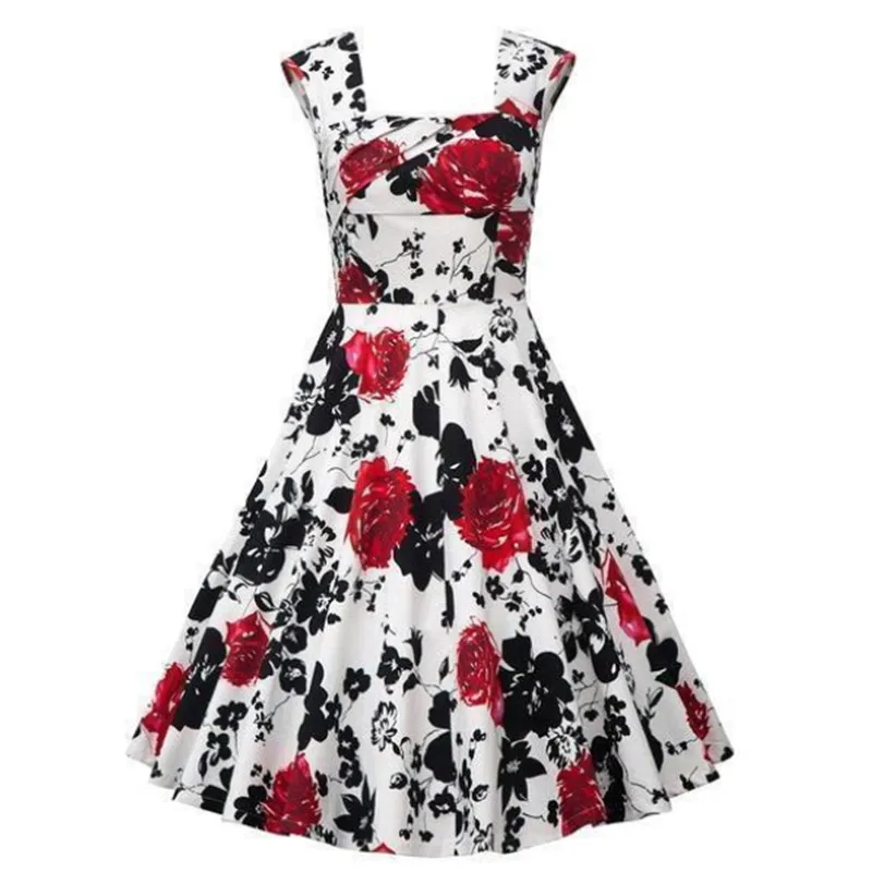 Women's Vintage Sleeveless Dress 1950s Floral Summer Print Halloween Retro Rockabilly Cocktail Tea Dresses Plus Size
Women's Vintage Sleeveless Dress 1950s Floral Summer Print Halloween Retro Rockabilly Cocktail Tea Dresses Plus Size