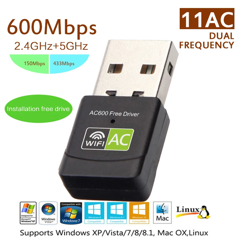 Передатчик двухдиапазонный 802.11ac для настольного ноутбука адаптер приемник 600 Мбит/с Гц ПК Поддержка Windows для ПК адаптер
Передатчик двухдиапазонный 802.11ac для настольного ноутбука адаптер приемник 600 Мбит/с Гц ПК Поддержка Windows для ПК адаптер