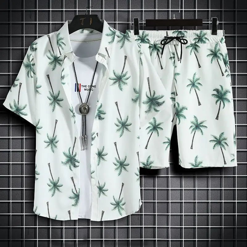 Men Palm Tree Print Shirt Drawstring Waist Shorts Without Tee suits for men clothes tracksuit clothes for men one piece men
Men Palm Tree Print Shirt Drawstring Waist Shorts Without Tee suits for men clothes tracksuit clothes for men one piece men