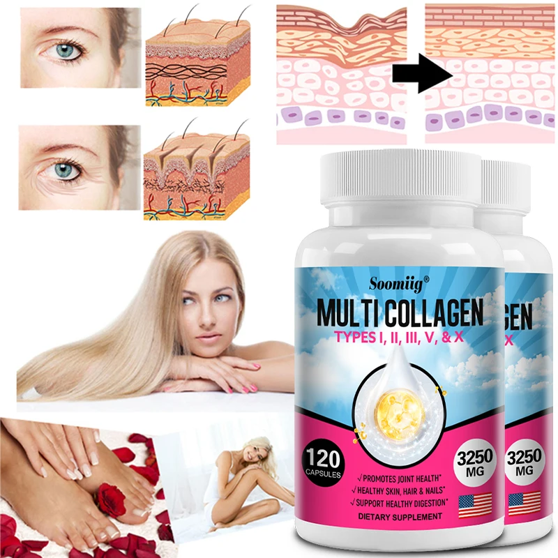 Super Collagen Peptides + Vitamin C and Biotin for Healthy Hair, Whitening Antioxidant Skin and Nail Support, Dietary Supplement
Super Collagen Peptides + Vitamin C and Biotin for Healthy Hair, Whitening Antioxidant Skin and Nail Support, Dietary Supplement