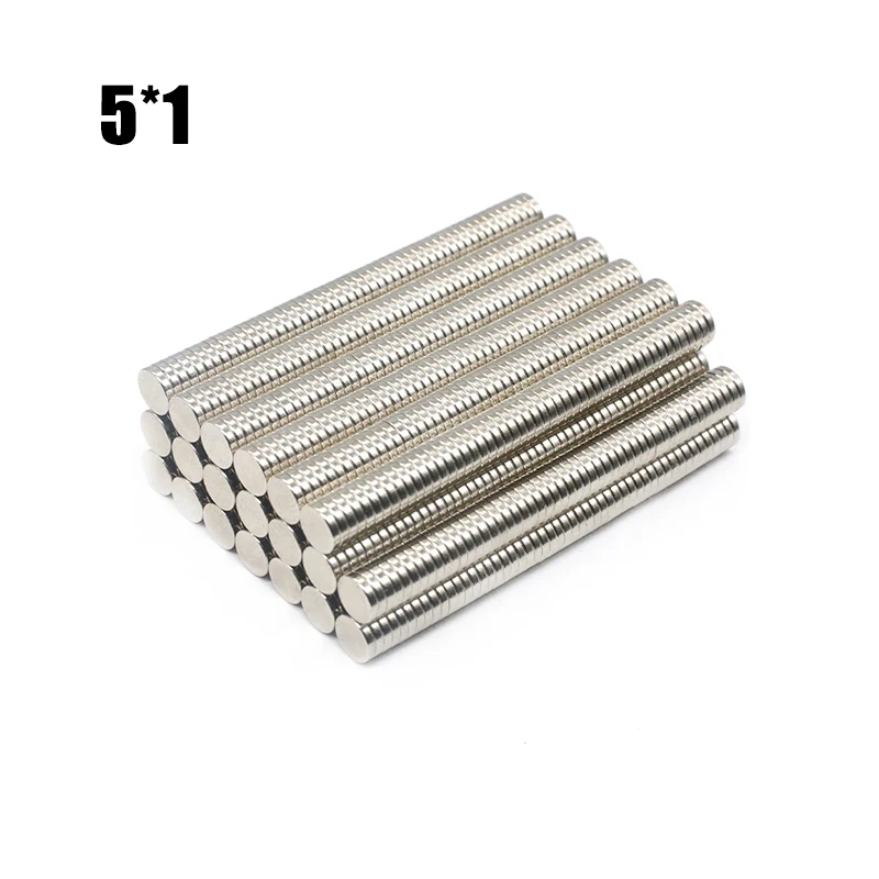 100/200/300/400/500 Pcs 5x1 Round NdFeB Neodymium Magnet N35 Super Powerful Small imanes Permanent Rare Earth Magnetic Disc
100/200/300/400/500 Pcs 5x1 Round NdFeB Neodymium Magnet N35 Super Powerful Small imanes Permanent Rare Earth Magnetic Disc