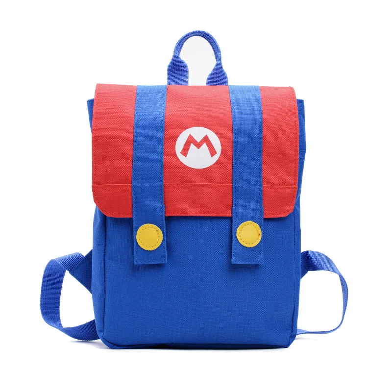 Super Mario Bros Children's Cartoon School Bag Mario Luigi Nylon Waterproof Cosplay Backpack Student School Supplies Travel Bag 
Super Mario Bros Children's Cartoon School Bag Mario Luigi Nylon Waterproof Cosplay Backpack Student School Supplies Travel Bag