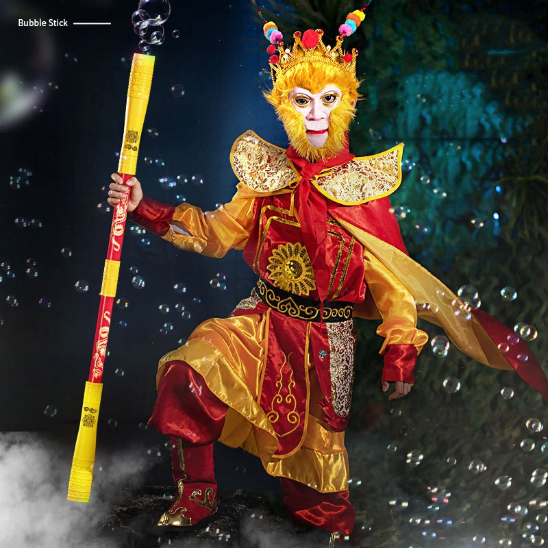 Автоматические электрические пузырьки мыла Monkey King Staff Kungfu, золотой куджель, солнце, оружие WuKong, подарки для детей, пузырьковая палочка
Автоматические электрические пузырьки мыла Monkey King Staff Kungfu, золотой куджель, солнце, оружие WuKong, подарки для детей, пузырьковая палочка