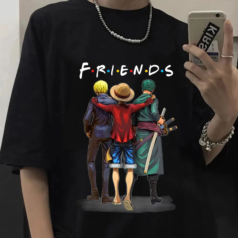 Japanese Anime One Piece Friends T-shirt Men Women Funny Manga Summer Tops T-shirts Harajuku Graphic Tees Unisex Tshirt Female
Japanese Anime One Piece Friends T-shirt Men Women Funny Manga Summer Tops T-shirts Harajuku Graphic Tees Unisex Tshirt Female