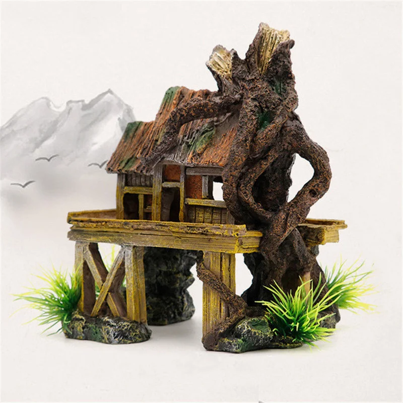 Ancient Resin Jiangnan Building Crafts Artificial Fish Reptile House Shelter Fish Tank Landscaping Ornaments Aquarium Decoration
Ancient Resin Jiangnan Building Crafts Artificial Fish Reptile House Shelter Fish Tank Landscaping Ornaments Aquarium Decoration