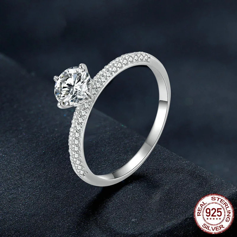 Sterling Silver S925 Sparkle Mosanite Ring Platinum-plated Zircon Elegant Luxury Ring Jewelry
Sterling Silver S925 Sparkle Mosanite Ring Platinum-plated Zircon Elegant Luxury Ring Jewelry