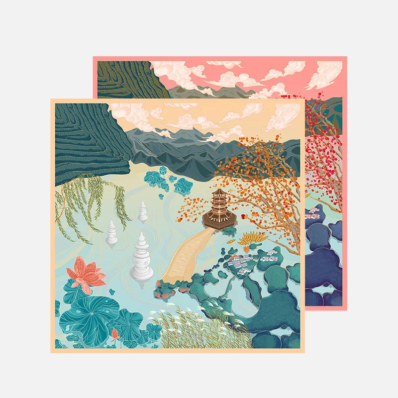 100% Mulberry Silk Scarf for Women Luxury 90cm Women Silk Twill Shawl Double sides Printing High Quality Wrap Bandana Lady Hijab
100% Mulberry Silk Scarf for Women Luxury 90cm Women Silk Twill Shawl Double sides Printing High Quality Wrap Bandana Lady Hijab