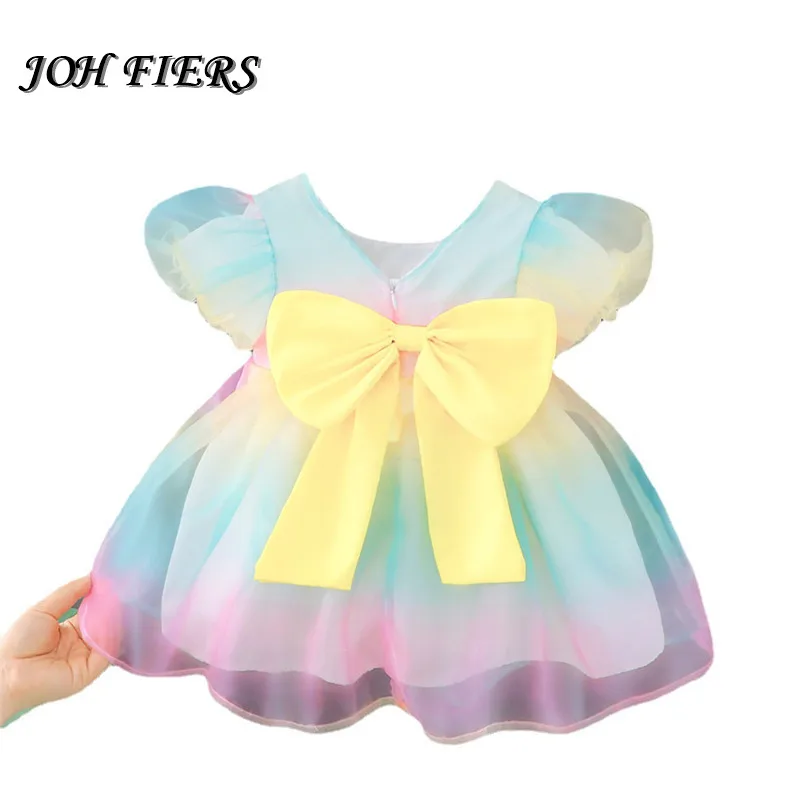 New Puff Sleeves Baby Girl Bow Dress Birthday Party Sweet Lovely Baby Ballet Evening Wedding Flower Girl Princess Dresses
New Puff Sleeves Baby Girl Bow Dress Birthday Party Sweet Lovely Baby Ballet Evening Wedding Flower Girl Princess Dresses