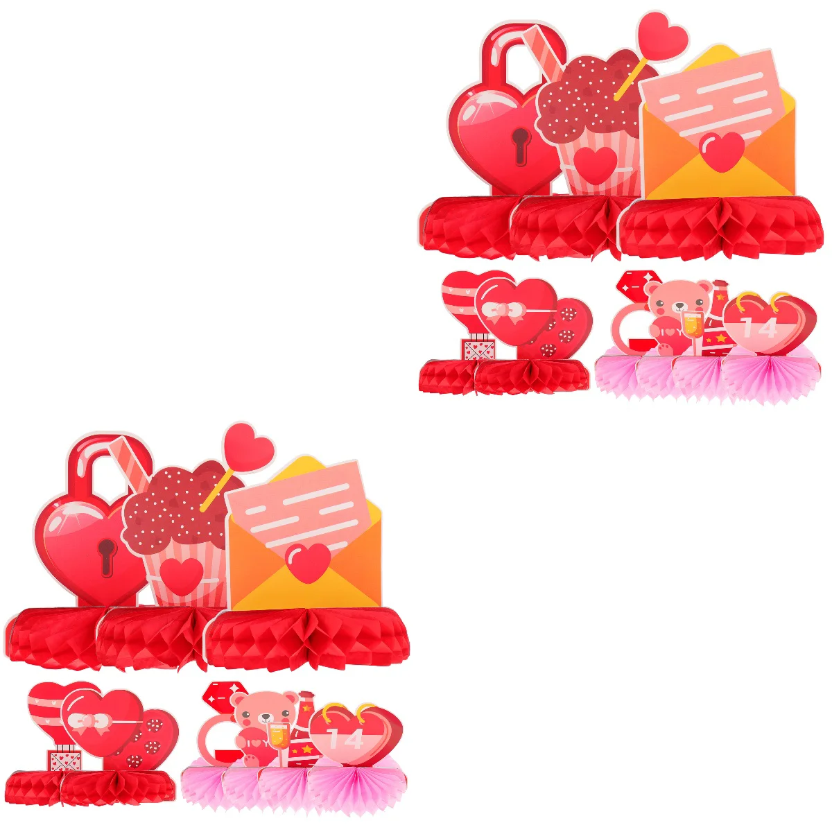 18 pcs Festival Paper Ornament Decorative Desktop Paper Adorn Valentine Honeycomb Centerpiece
18 pcs Festival Paper Ornament Decorative Desktop Paper Adorn Valentine Honeycomb Centerpiece