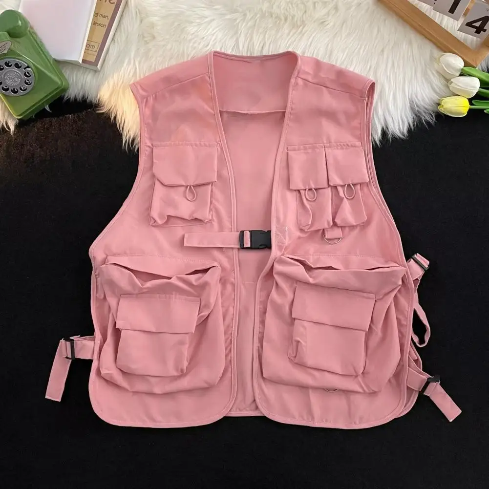 Cold Weather Vest Streetwear Cargo Vests Unisex Hip Hop Style with Multi Pockets Buckle Closure for Men Women Men Warm Vest Coat
Cold Weather Vest Streetwear Cargo Vests Unisex Hip Hop Style with Multi Pockets Buckle Closure for Men Women Men Warm Vest Coat