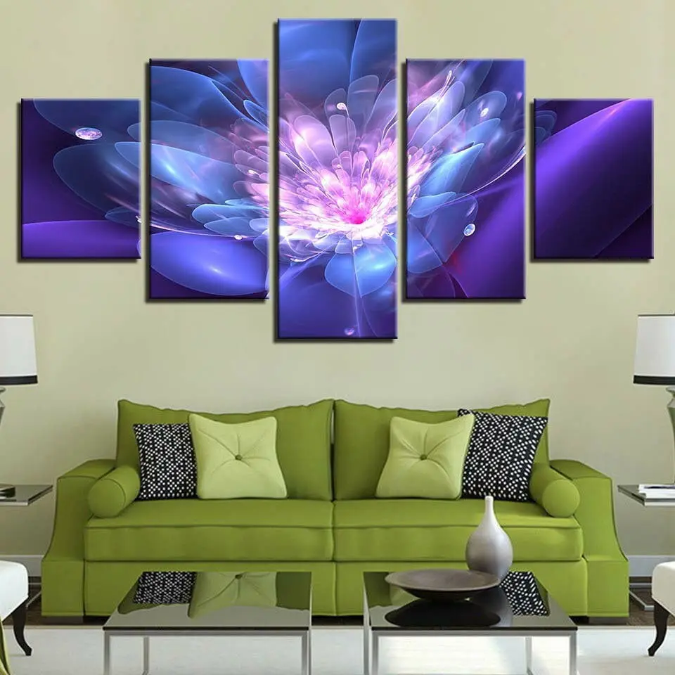 No Framed Blue Colorful Flower 5 Pcs Canvas Picture Print Wall Art Canvas Painting Wall Decor Modern Poster for Living Room
No Framed Blue Colorful Flower 5 Pcs Canvas Picture Print Wall Art Canvas Painting Wall Decor Modern Poster for Living Room