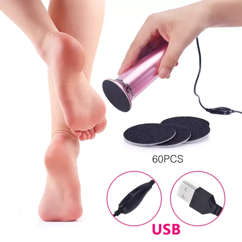 

Электрический педикюрный инструмент для ухода за ногами, пилки, педикюрное средство для удаления мозолей, пилка с USB-кабелем для удаления ом...