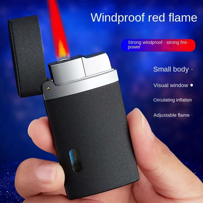 The new online celebrity inflatable windproof lighter goes straight for the red flame.
The new online celebrity inflatable windproof lighter goes straight for the red flame.