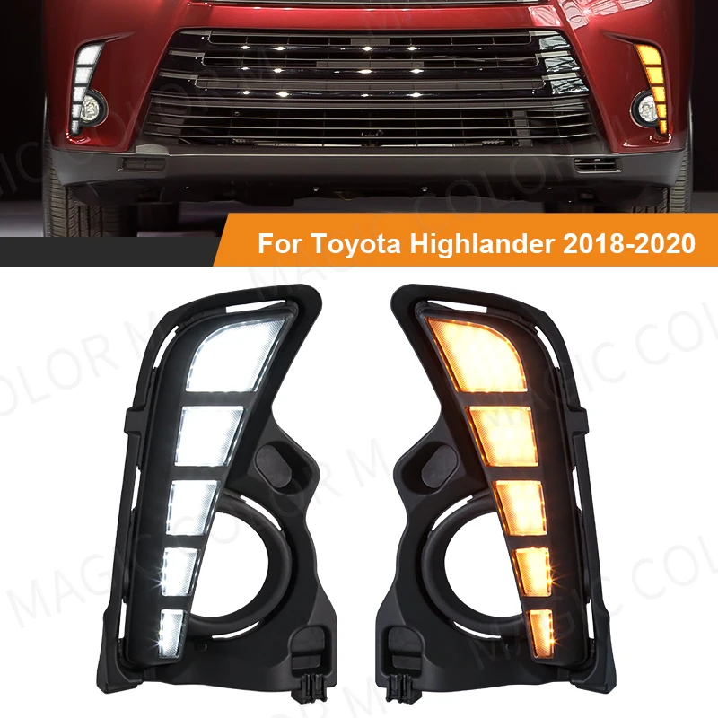 Toyota Highlander 2017-2019 Светодиодные Дневные Ходовые Огни DRL Передний Бампер Дневные Фары Указатель Поворота Противотума...
Toyota Highlander 2017-2019 Светодиодные Дневные Ходовые Огни DRL Передний Бампер Дневные Фары Указатель Поворота Противотума...