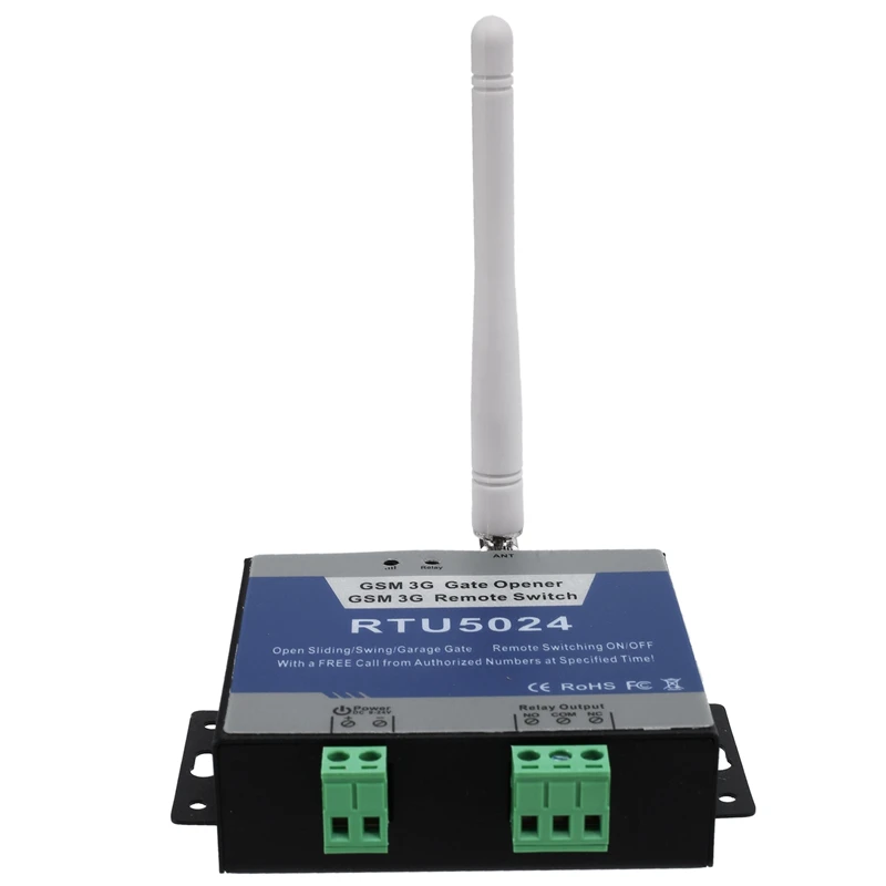 RTU5024 GSM 850/900/1800/1900 МГц реле открывания ворот беспроводной пульт дистанционного управления доступом к двери длинная антенна бесплатный контроль вызова
RTU5024 GSM 850/900/1800/1900 МГц реле открывания ворот беспроводной пульт дистанционного управления доступом к двери длинная антенна бесплатный контроль вызова