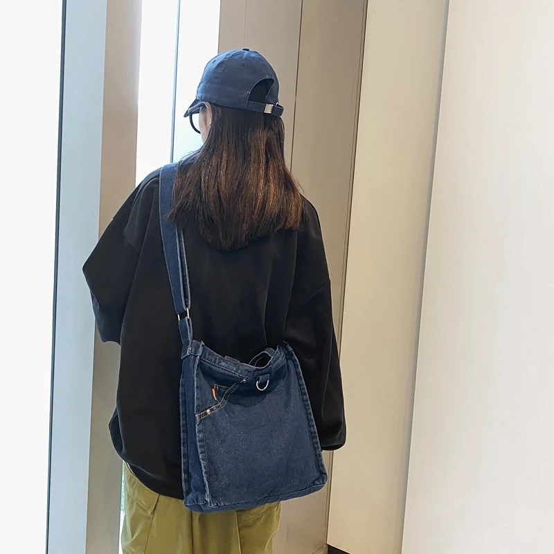 Denim Bags For Women 2022 College Student Shoulder Bag Female Shopping Eco Bag Korean Handbags Canvas Messenger Bag Y2K Satchel
Denim Bags For Women 2022 College Student Shoulder Bag Female Shopping Eco Bag Korean Handbags Canvas Messenger Bag Y2K Satchel